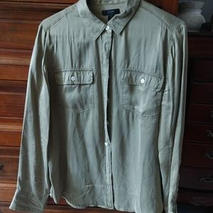 J. Crew 100% silk buttondown- NWOT